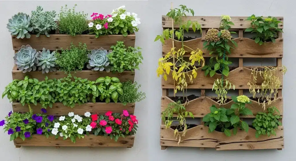 5 Erros a Evitar ao Construir seu Pallet Jardim Vertical Como Criar Seu Espaço Verde Sem Dor de Cabeça